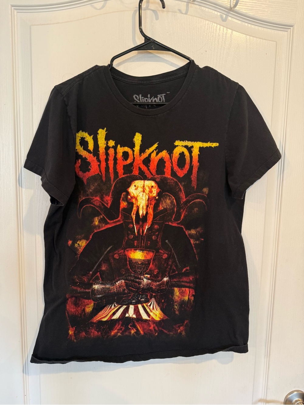Slipknot Men's Size large Double-Side Demon Chalice Logo Graphic T-Shirt concert